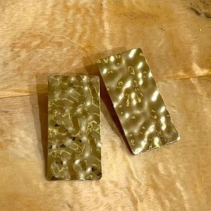 2 for 12 Jewelry!! Metal Crinkle earrings - gold color